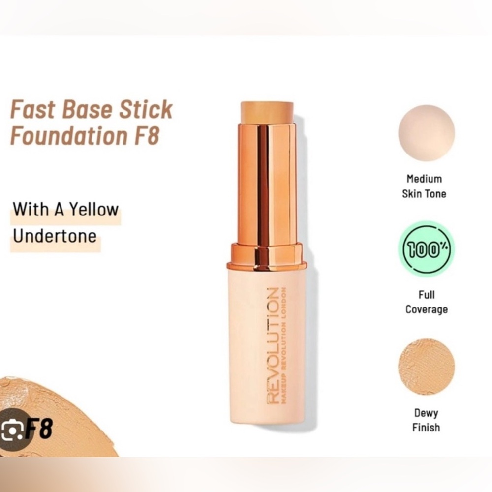 F8 Revolution Fast Base Stick Foundation - Warm Beige